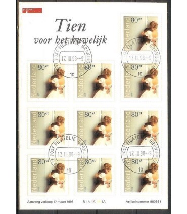 1756 Huwelijkszegel vel (o)